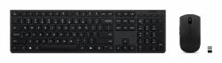 Lenovo 4X31R64345 clavier Souris incluse Bureau RF sans fil + Bluetooth Finlandais, Suédois Noir  - Version Allemande