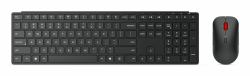 Lenovo 4X31S04843 clavier Souris incluse Bureau RF sans fil + Bluetooth Français, Allemand Noir  - Version UK