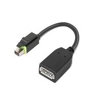 Lenovo 4X90Q93975 câble vidéo et adaptateur Mini DisplayPort DisplayPort Noir 
