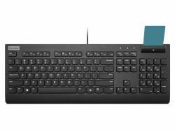 Lenovo Smartcard Wired clavier II clavier Bureau USB Allemand Noir 
