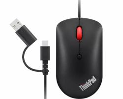 Lenovo 4Y51D20850 souris Bureau Ambidextre USB Type-C Optique 2400 DPI 