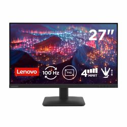 Lenovo L27-4e écran plat de PC 68,6 cm [27"] 1920 x 1080 pixels Full HD LED Noir 