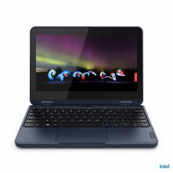 Lenovo 500w Gen 3 [Intel] Intel® Celeron® N5100 Hybride [2-en-1] 29,5 cm [11.6"] Écran tactile HD 4 Go LPDDR4x-SDRAM 128 Go SSD Wi-Fi 6 [802.11ax] Windows 11 Pro Bleu Anglais  - Version UK
