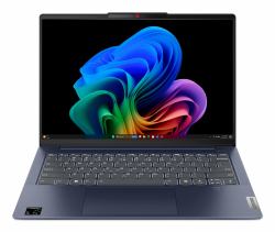 Lenovo IdeaPad Slim 5 14Q8X9 Copilot+ PC Snapdragon X1P-42-100 Ordinateur portable 35,6 cm [14"] WUXGA 16 Go LPDDR5x-SDRAM 512 Go SSD Wi-Fi 7 [802.11be] Windows 11 Home Bleu Anglais britannique  - Version UK