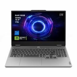 Lenovo LOQ 15IRX10 Intel® Core™ i7 i7-13700HX Ordinateur portable 39,6 cm [15.6"] Full HD 16 Go DDR5-SDRAM 1 To SSD NVIDIA GeForce RTX 5060 Wi-Fi 6 [802.11ax] Windows 11 Home Gris Anglais  - Version UK