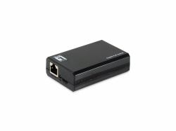 LevelOne POS-5001 séparateur voix-données Connexion Ethernet, supportant l'alimentation via ce port [PoE] Noir 