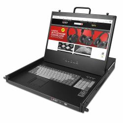 Lindy 21710 support d'ordinateurs 43,2 cm [17"] 1920 x 1080 pixels Métal Noir 1U 