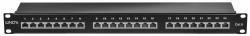Lindy Panneau de brassage 24 ports Cat.6 STP, 1U, noir 