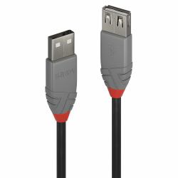 Lindy Rallonge USB 2.0 type A, Anthra Line, 2m 