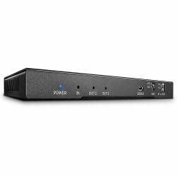 Lindy Splitter HDMI 18G avec Audio & Downscaling, 2 Ports 