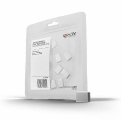 Lindy Bloqueurs de port USB C, Blanc, 10 pièces 