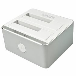 Lindy 43231 Station d'accueil de disques de stockage USB 3.2 Gen 2 [3.1 Gen 2] Type-C Aluminium 