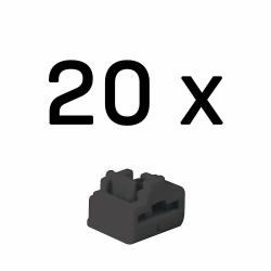 Lindy Bloqueurs de port RJ-45, 20pcs, Noir 