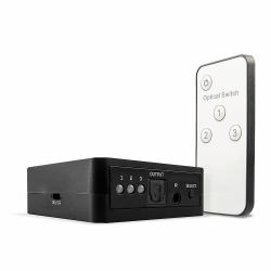 Lindy 70482 commutateur audio Noir 