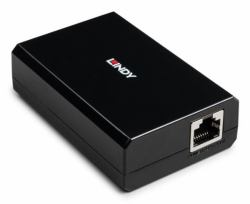 Lindy 73474 séparateur voix-données Connexion Ethernet, supportant l'alimentation via ce port [PoE] Noir 