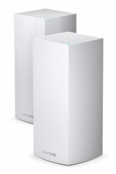 Linksys Velop Whole Home Intelligent Mesh WiFi 6 [AX4200] System, Tri-Band, 2-pack routeur sans fil Gigabit Ethernet Tri-bande [2,4 GHz / 5 GHz / 5 GHz] Blanc 