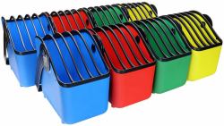 LocknCharge LNC7055 chariot et rangement roulant Sac organisateur de dispositif portable Bleu, Vert, Rouge, Jaune 