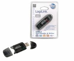 LogiLink Cardreader USB 2.0 Stick external for SD/MMC lecteur de carte mémoire Noir 