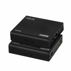 LogiLink HD0030 extension audio/video Émetteur et récepteur AV Noir 