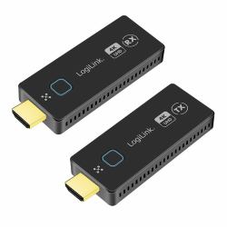 LogiLink HDW0111 extension audio/video Émetteur et récepteur AV Noir 