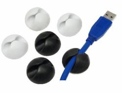LogiLink KAB0009 range-câbles et serre-câbles Noir, Blanc 6 pièce[s] 
