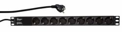 LogiLink PDU9C03 protection surtension 9 sortie[s] CA 230 V 2 m Noir 