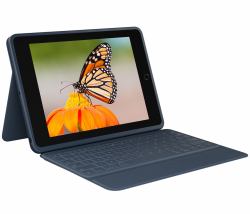 Logitech Rugged Combo 3 QWERTY Nordique Smart Connector Bleu 