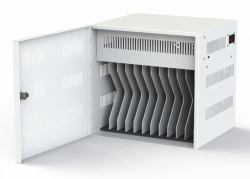 Loxit 7715-USB-C Organiseur de station de chargement Table de bureau ou bureau mural Acier Blanc 