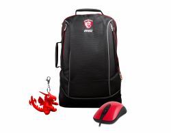 MSI Gaming Xmas Pack 2016 sac à dos Noir, Rouge 