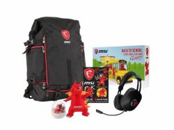 MSI GT Series Dragon Fever Bundle Sac à dos Noir, Rouge 