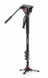 Manfrotto MVMXPRO500 pieds pour camescopes 1/4, 3/8" Aluminium Noir 