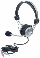Manhattan 175517 casque Avec fil Arceau Appels/Musique Gris 