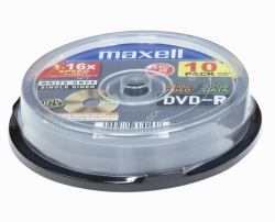 Maxell DVD-R 4,7GB 16X 10-Pack 4,7 Go 10 pièce[s] 