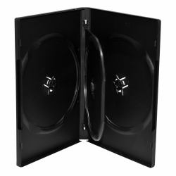 MediaRange BOX17 étui disque optique Boîtier DVD 4 disques Noir 