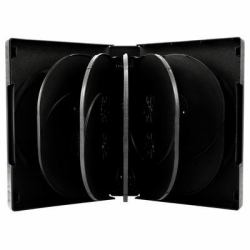 MediaRange BOX18 étui disque optique Boîtier DVD 12 disques Noir 