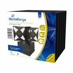 MediaRange BOX34-6 étui disque optique Boîtier double 6 disques Noir 