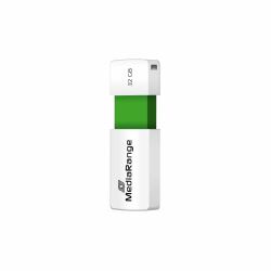 MediaRange MR973 lecteur USB flash 32 Go USB Type-A 2.0 Vert, Blanc 