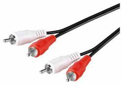 Microconnect AUDCC05 câble audio 0,5 m 2 x RCA Noir 