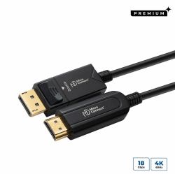 Microconnect DP-HDMI-2000V1.4OP câble vidéo et adaptateur 20 m DisplayPort HDMI Type A [Standard] Noir 