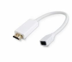 Microconnect HDMMDP câble vidéo et adaptateur 0,1 m HDMI Type A [Standard] Mini DisplayPort Blanc 