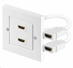 Microconnect HDMWALL2 prise de courant HDMI Blanc 