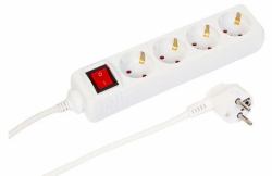 Microconnect MC-GRU0043WS multiprise 3 m 4 sortie[s] CA Intérieure Blanc 