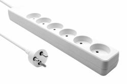 Microconnect MC-GRU0603DKW multiprise 3 m 6 sortie[s] CA Intérieure Blanc 