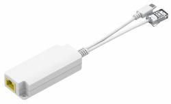 Microconnect MC-POESPLITTER-CW séparateur voix-données Connexion Ethernet, supportant l'alimentation via ce port [PoE] Blanc 
