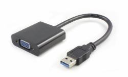 Microconnect USB3.0VGA adaptateur graphique USB 1920 x 1080 pixels Noir 