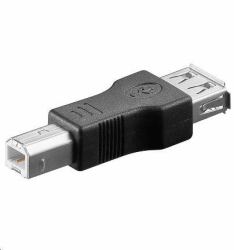 Microconnect USBAFB changeur de genre de câble USB B USB A Noir 