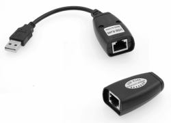 Microconnect USBEXT60M prolongateur réseau Émetteur et récepteur réseau Noir 