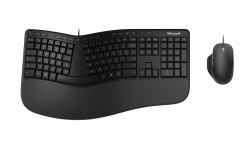 Microsoft Ergonomic Desktop clavier Souris incluse Bureau USB QWERTY Nordique Noir  - Version UK
