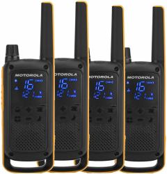 Motorola Talkabout T82 Extreme Quad Pack radio bidirectionnelle 16 canaux Noir, Orange 