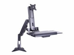 Multibrackets 4634 support et équerre de station de travail/PC tout en un 11,5 kg Noir 38,1 cm [15"] 68,6 cm [27"] 